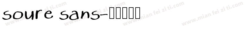 soure sans字体转换